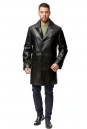 Мужское кожаное пальто из натуральной кожи с воротником 8005890