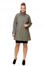 Женское пальто из текстиля с воротником 8008143