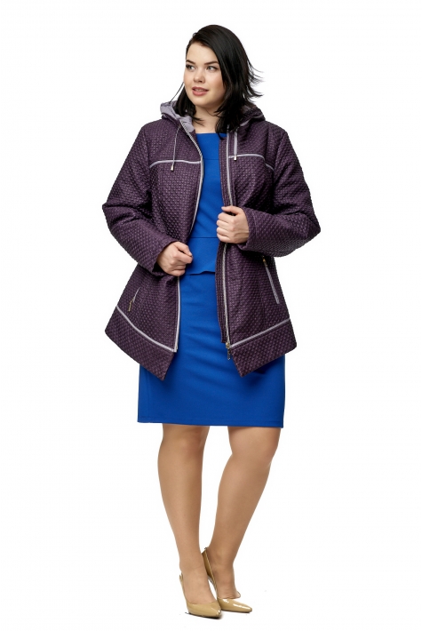 Куртка женская из текстиля с капюшоном 8010550