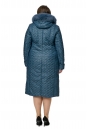 Женское пальто из текстиля с капюшоном, отделка песец 8010620-3