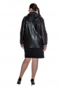 Женская кожаная куртка из натуральной кожи с капюшоном 8011554-3