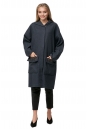 Женское пальто из текстиля с капюшоном 8012191