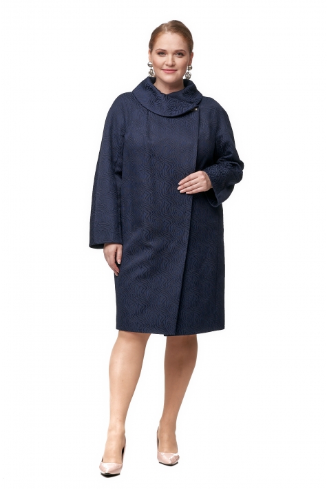 Женское пальто из текстиля с воротником 8012241