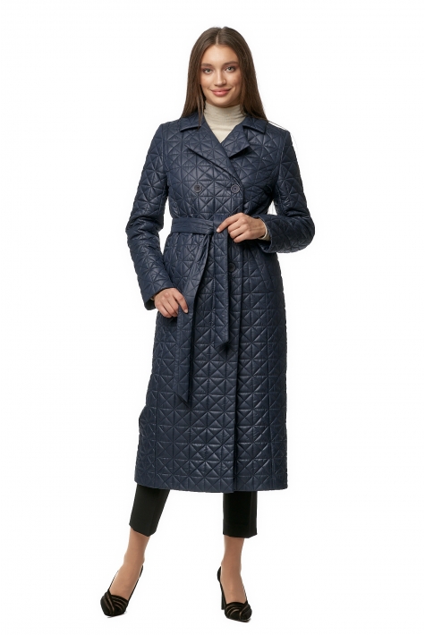 Женское пальто из текстиля с воротником 8013516