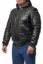 Мужская кожаная куртка из натуральной кожи с капюшоном 8014355-2