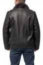 Мужская кожаная куртка из натуральной кожи на меху с воротником, отделка енот 8014356-3