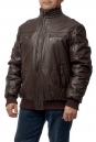 Мужская кожаная куртка из эко-кожи с воротником 8014433-3