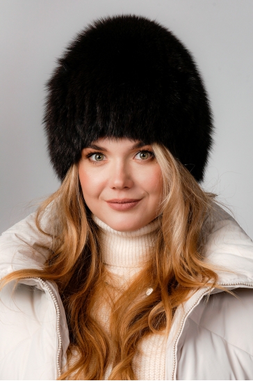 Меховая шапка женская из песца