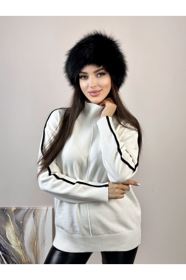 Меховая шапка женская из лисы