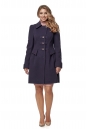 Женское пальто из текстиля с воротником 8016037