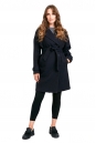 Женское пальто из текстиля с воротником 8018768