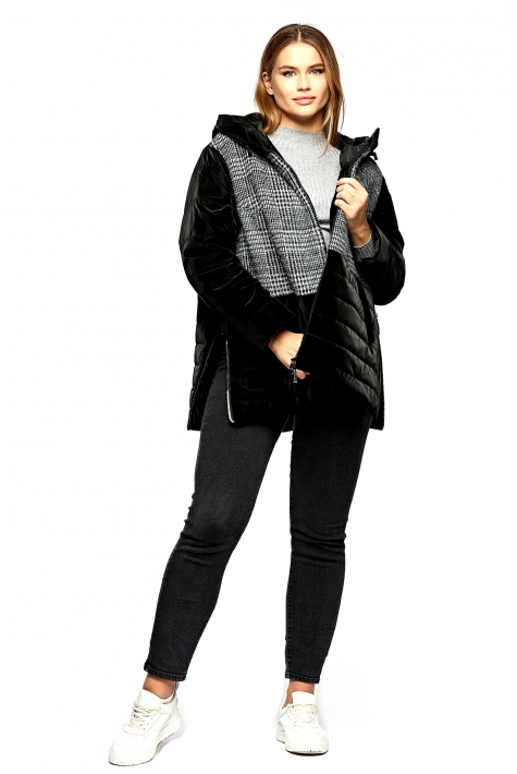 Куртка женская из текстиля с капюшоном 8020275
