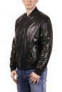 Мужская кожаная куртка из натуральной кожи с воротником 8021576-2