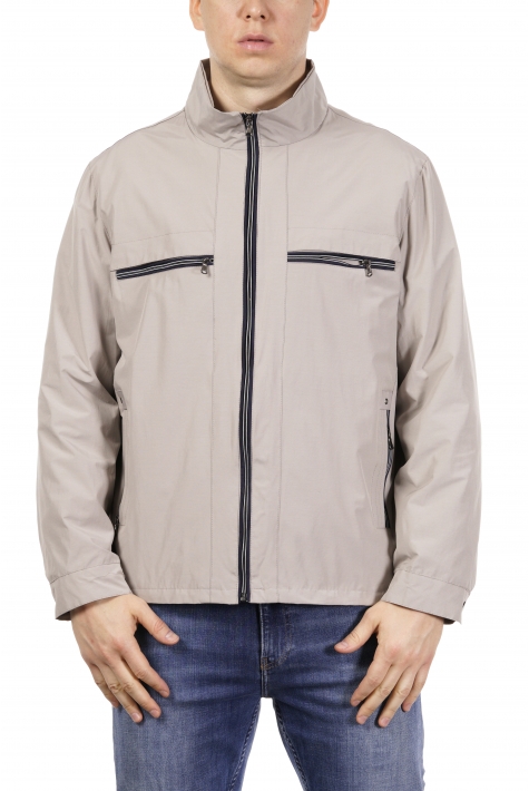 Куртка мужская из текстиля с воротником 8021582