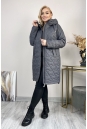 Женское пальто из текстиля с капюшоном 8024047-4