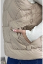Текстильный жилет женский с капюшоном 8024087-6