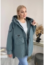 Женское пальто из текстиля с капюшоном 8024102-3