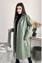 Женское кожаное пальто из эко-кожи с воротником 8024130-3