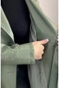 Женское кожаное пальто из эко-кожи с воротником 8024130-7